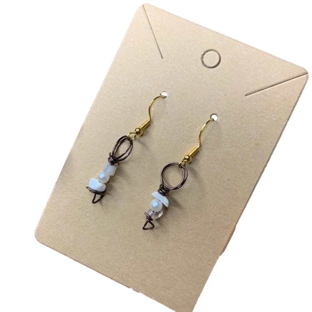 Pearl crystal earrings